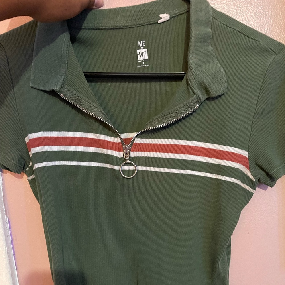Pacsun green crop top
